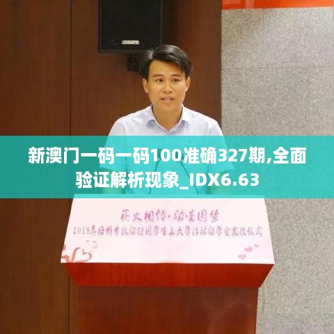 新澳门一码一码100准确327期,全面验证解析现象_IDX6.63