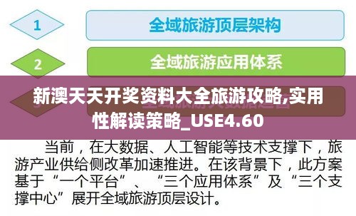 新澳天天开奖资料大全旅游攻略,实用性解读策略_USE4.60