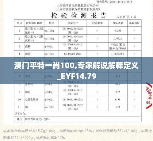 澳门平特一肖100,专家解说解释定义_EYF14.79