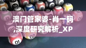 澳门管家婆-肖一码,深度研究解析_XPJ4.22