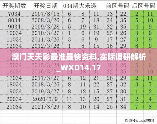 溴门天天彩最准最快资料,实际调研解析_WXD14.17