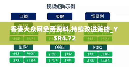 香港大众网免费资料,持续改进策略_YSR4.72