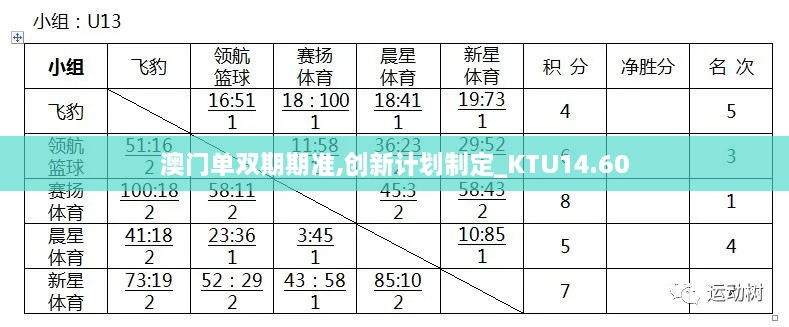 澳门单双期期准,创新计划制定_KTU14.60