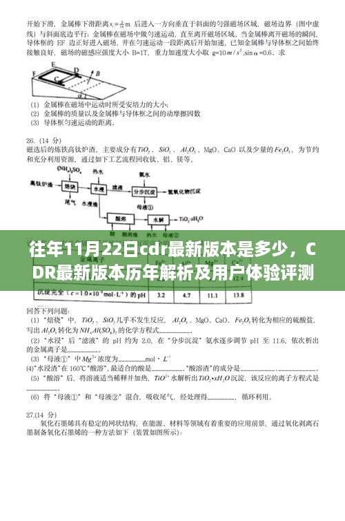 往年11月22日cdr最新版本是多少，CDR最新版本历年解析及用户体验评测——以XXXX年11月22日为例