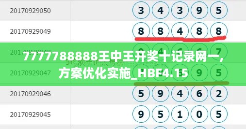 7777788888王中王开奖十记录网一,方案优化实施_HBF4.15