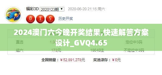 2024澳门六今晚开奖结果,快速解答方案设计_GVQ4.65