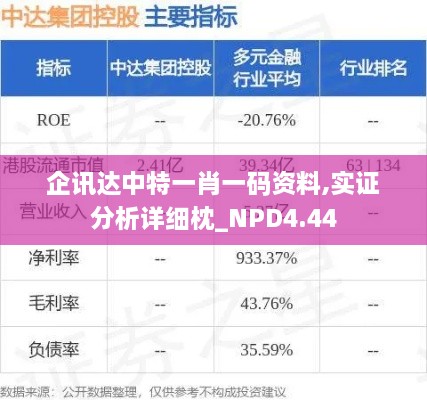 企讯达中特一肖一码资料,实证分析详细枕_NPD4.44