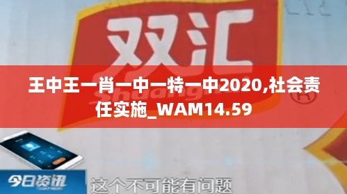 王中王一肖一中一特一中2020,社会责任实施_WAM14.59