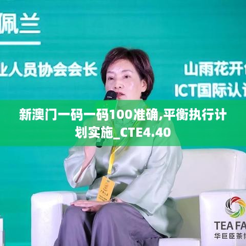 新澳门一码一码100准确,平衡执行计划实施_CTE4.40