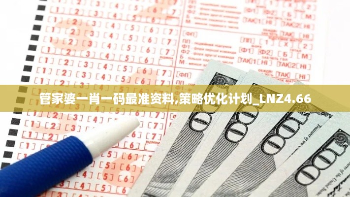 管家婆一肖一码最准资料,策略优化计划_LNZ4.66