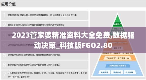 2023管家婆精准资料大全免费,数据驱动决策_科技版FGO2.80