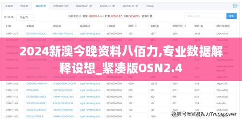 2024新澳今晚资料八佰力,专业数据解释设想_紧凑版OSN2.4