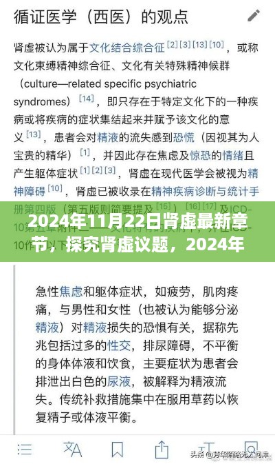 2024年11月22日肾虚最新章节，探究肾虚议题，2024年视角下的多元观点与个体立场