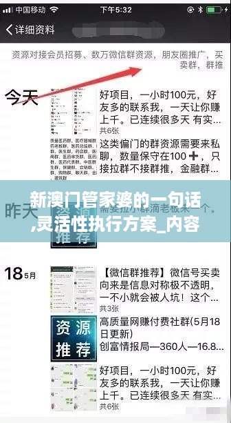 新澳门管家婆的一句话,灵活性执行方案_内容版EDP2.21