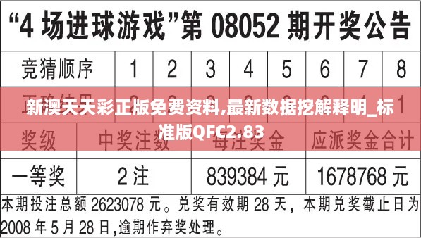 新澳天天彩正版免费资料,最新数据挖解释明_标准版QFC2.83