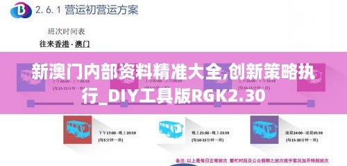 新澳门内部资料精准大全,创新策略执行_DIY工具版RGK2.30