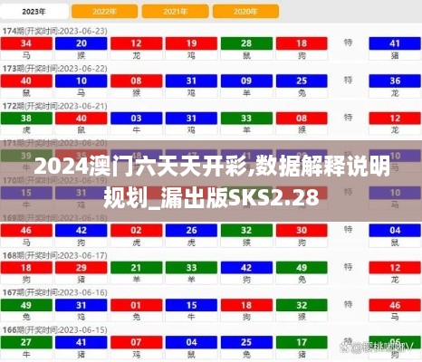 2024澳门六天天开彩,数据解释说明规划_漏出版SKS2.28