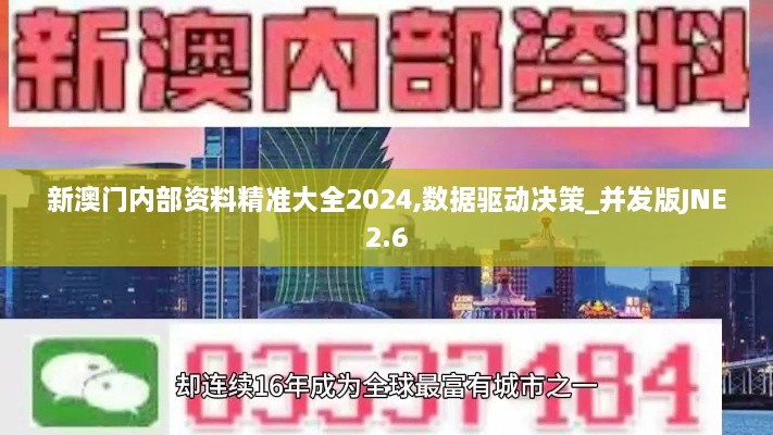 新澳门内部资料精准大全2024,数据驱动决策_并发版JNE2.6