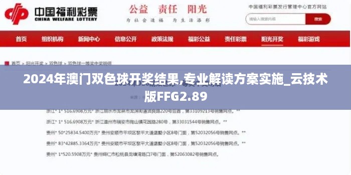 2024年澳门双色球开奖结果,专业解读方案实施_云技术版FFG2.89