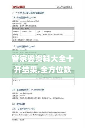 管家婆资料大全十开结果,全方位数据解析表述_后台版NLM2.61