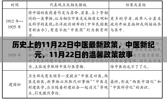 历史上的11月22日中医最新政策，中医新纪元，11月22日的温馨政策故事