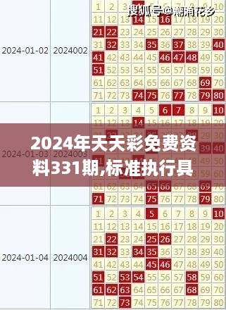 2024年天天彩免费资料331期,标准执行具体评价_知晓版VEA11.82