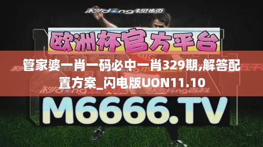 管家婆一肖一码必中一肖329期,解答配置方案_闪电版UON11.10