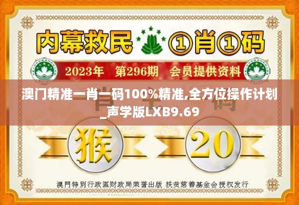 澳门精准一肖一码100%精准,全方位操作计划_声学版LXB9.69