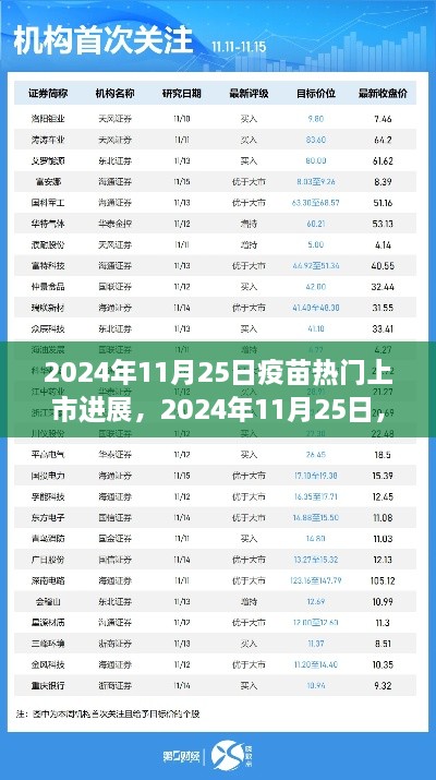 疫苗热门上市进展及行业洞察，2024年11月25日最新动态