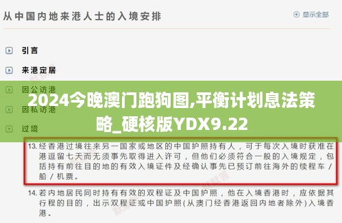 2024今晚澳门跑狗图,平衡计划息法策略_硬核版YDX9.22