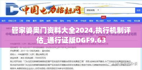 管家婆奥门资料大全2024,执行机制评估_通行证版DGF9.63