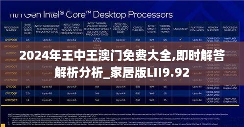 2024年王中王澳门免费大全,即时解答解析分析_家居版LII9.92