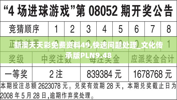 新澳天天彩免费资料49,快速问题处理_文化传承版PLN9.48