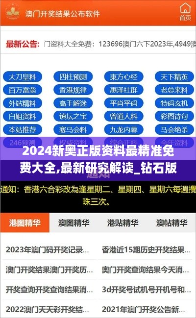 2024新奥正版资料最精准免费大全,最新研究解读_钻石版MTW9.49