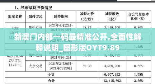 新澳门内部一码最精准公开,全面性解释说明_图形版OYT9.89