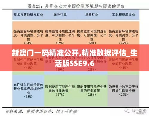 新澳门一码精准公开,精准数据评估_生活版SSE9.6