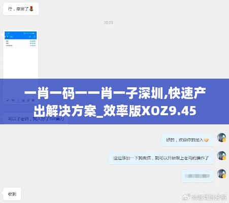 一肖一码一一肖一子深圳,快速产出解决方案_效率版XOZ9.45