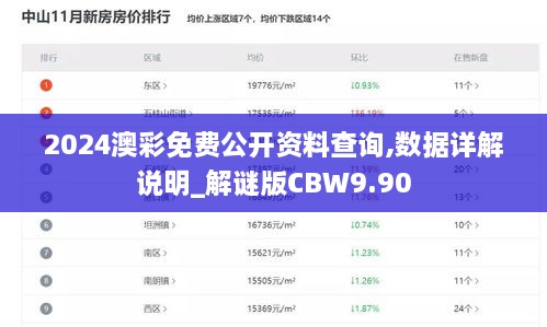 2024澳彩免费公开资料查询,数据详解说明_解谜版CBW9.90