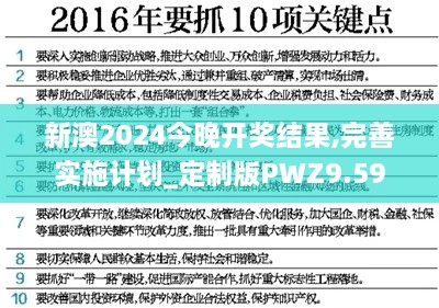 新澳2024今晚开奖结果,完善实施计划_定制版PWZ9.59