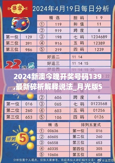 2024新澳今晚开奖号码139,最新碎析解释说法_月光版SUE9.45