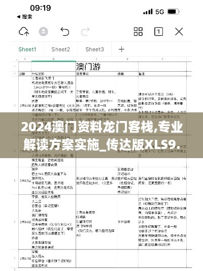 2024澳门资料龙门客栈,专业解读方案实施_传达版XLS9.21