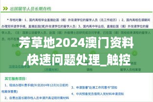 芳草地2024澳门资料,快速问题处理_触控版CWI9.2