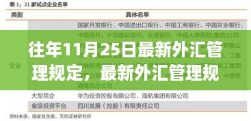 解读最新外汇管理规定，聚焦往年11月25日政策调整与解读