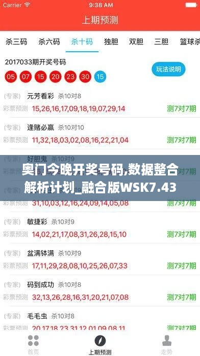 奥门今晚开奖号码,数据整合解析计划_融合版WSK7.43