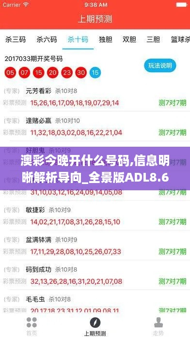 澳彩今晚开什么号码,信息明晰解析导向_全景版ADL8.65