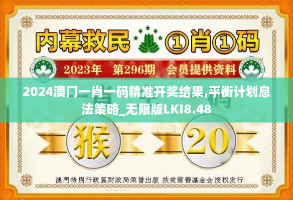 2024澳门一肖一码精准开奖结果,平衡计划息法策略_无限版LKI8.48