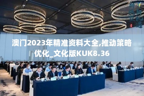 澳门2023年精准资料大全,推动策略优化_文化版KUK8.36