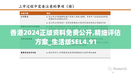 香港2024正版资料免费公开,精细评估方案_生活版SEL4.91