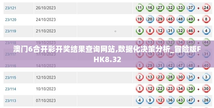 澳门6合开彩开奖结果查询网站,数据化决策分析_冒险版FHK8.32