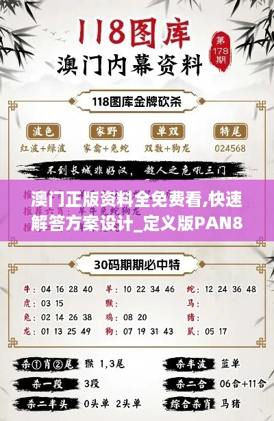 澳门正版资料全免费看,快速解答方案设计_定义版PAN8.94